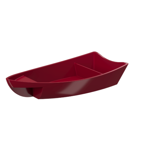 Barco para Sushi Coza Uno Vermelho Bold 28x14x5,5cm - ref 10164/0465