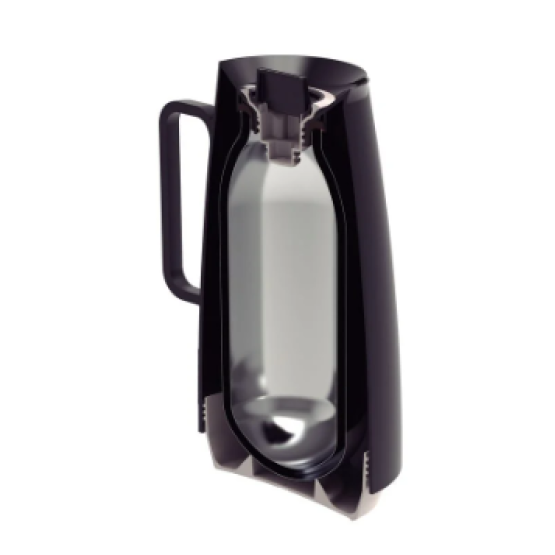 Bule Térmico Tramontina Exata em Plástico Preto com Ampola de Vidro 500 ml - ref 61636053